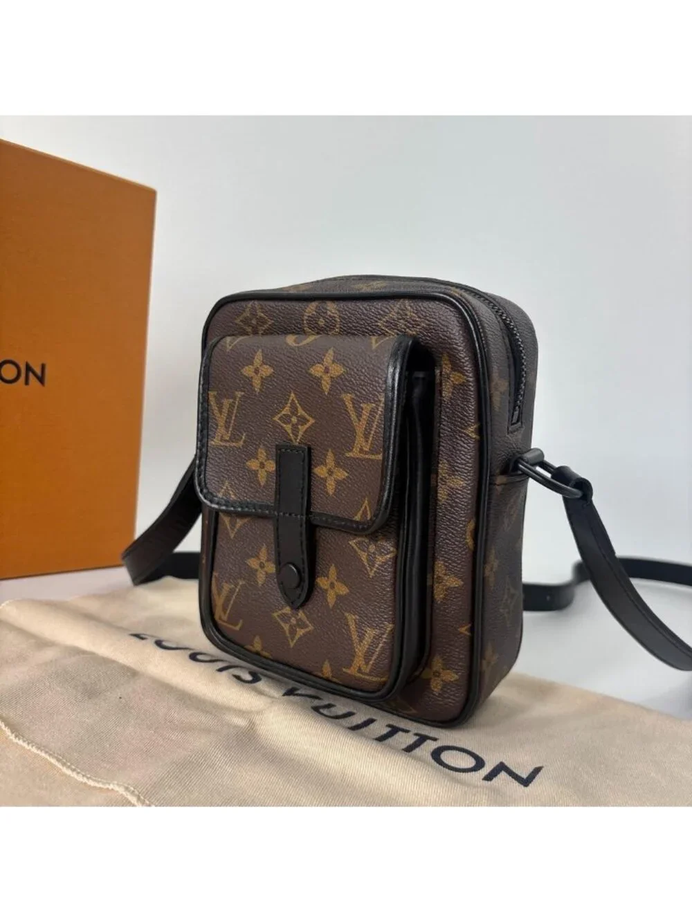Louis Vuitton Monogram Macassar Christopher Shoulder